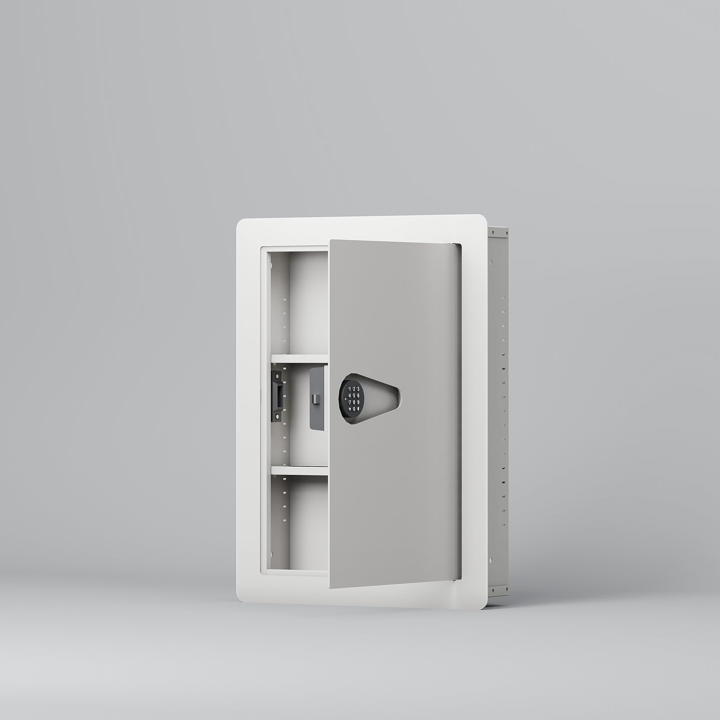SLATE S In Wall Safe, Small Size, White