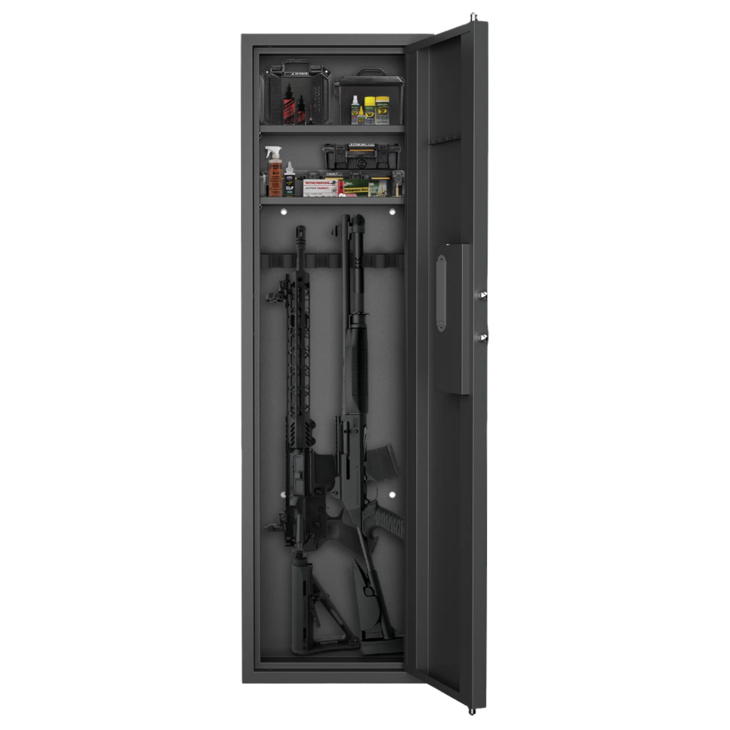 SLATE Wall Gun Safe, Hidden Mounted, Discreet Gun Storage, Black