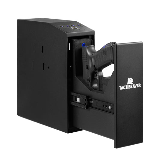 FLINT Biometric Bedside Handgun Safe, Hidden Mounted
