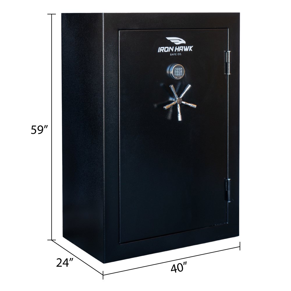 Dimension diagram: 40 inches wide, 24 inches deep, 59 inches high