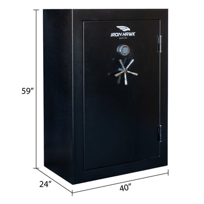 Dimension diagram: 40 inches wide, 24 inches deep, 59 inches high