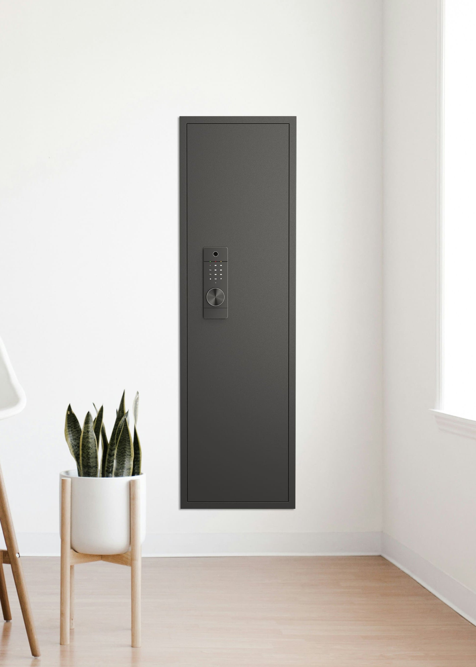 Biometric Wall Safe XDeer Wall Gun Safe, Biometric Gun Safes for Pistols, Quick-Access Handgun  Safe with Fingerprint \u0026 Digital Key Pad, Pistol Safe for Home, Up to 1