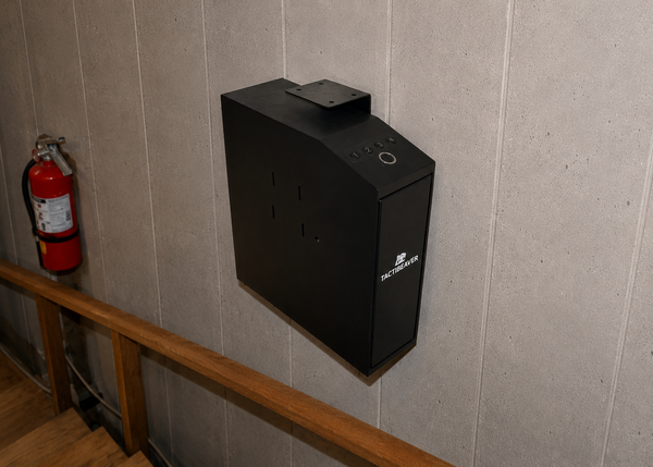 FLINT Biometric Bedside Handgun Safe, Hidden Mounted