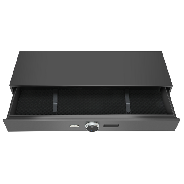 BEDROCK Underbed Gun Safe, Biometric Rifle Safe, Up to 2 Long Guns