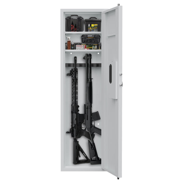 [PREORDER! Restock Date 06/18] SLATE Biometric Wall Gun Safe, Hidden Mounted Between Studs, White