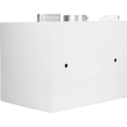 GLACIER S Biometric fireproof safe, rear view showing the anchor bolt holes for mounting