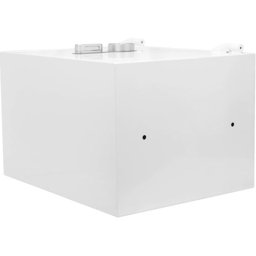 GLACIER XL Biometric fireproof safe, rear view showing the anchor bolt holes for mounting