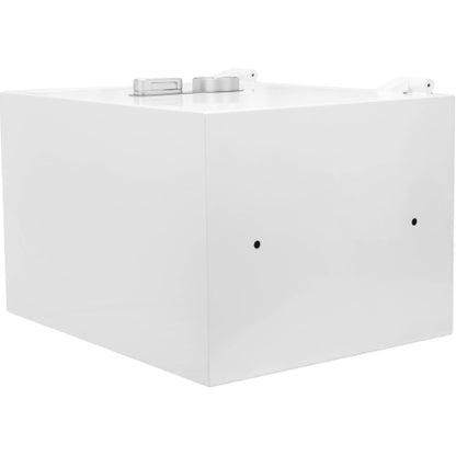 GLACIER XL Biometric fireproof safe, rear view showing the anchor bolt holes for mounting