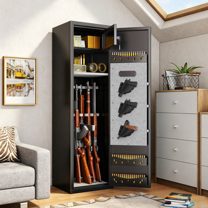GRANITE standing in a living room beside an armchair