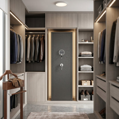 GRANITE built into a walk-in wardrobe