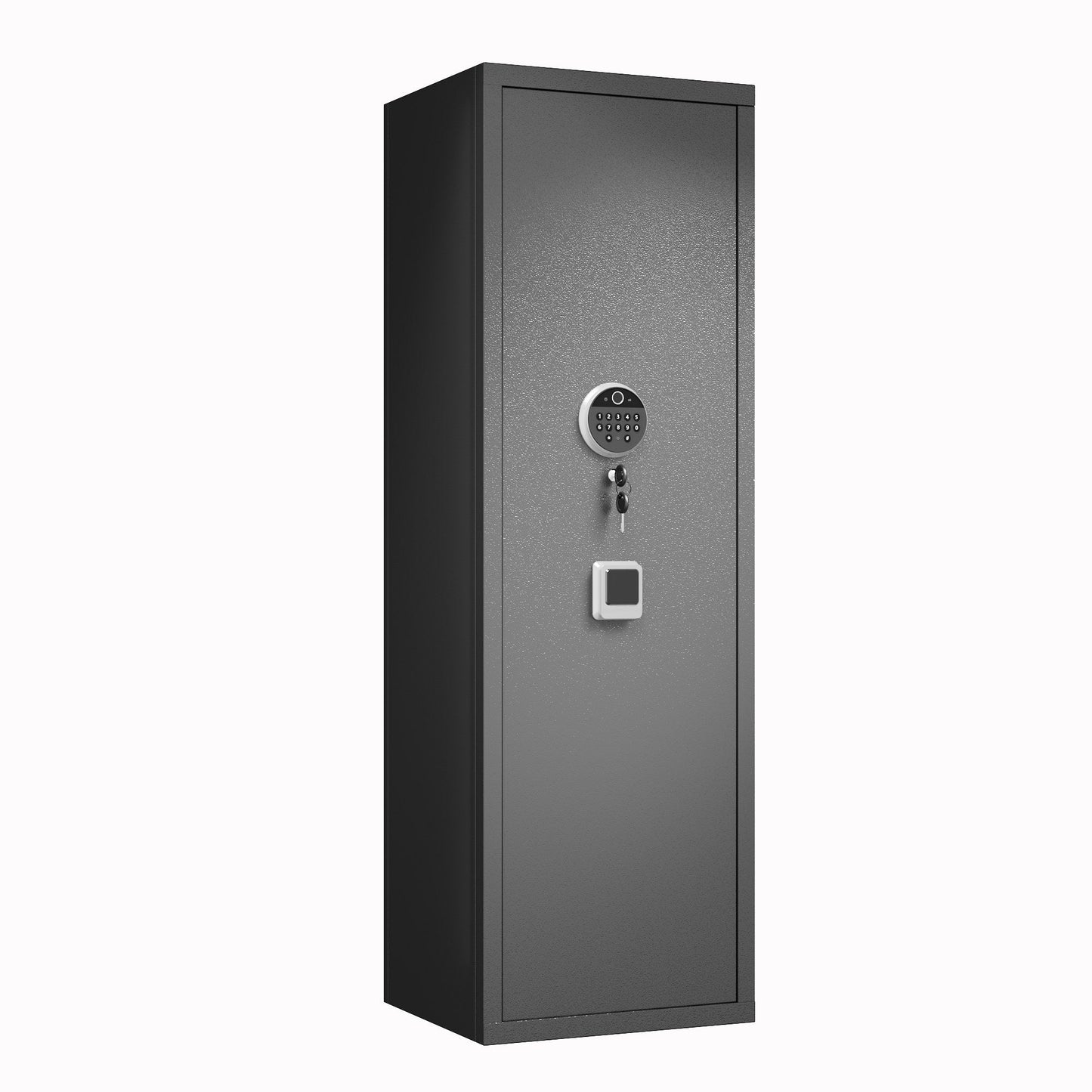 GRANITE S Biometric rifle safe, closed, three-quarter view