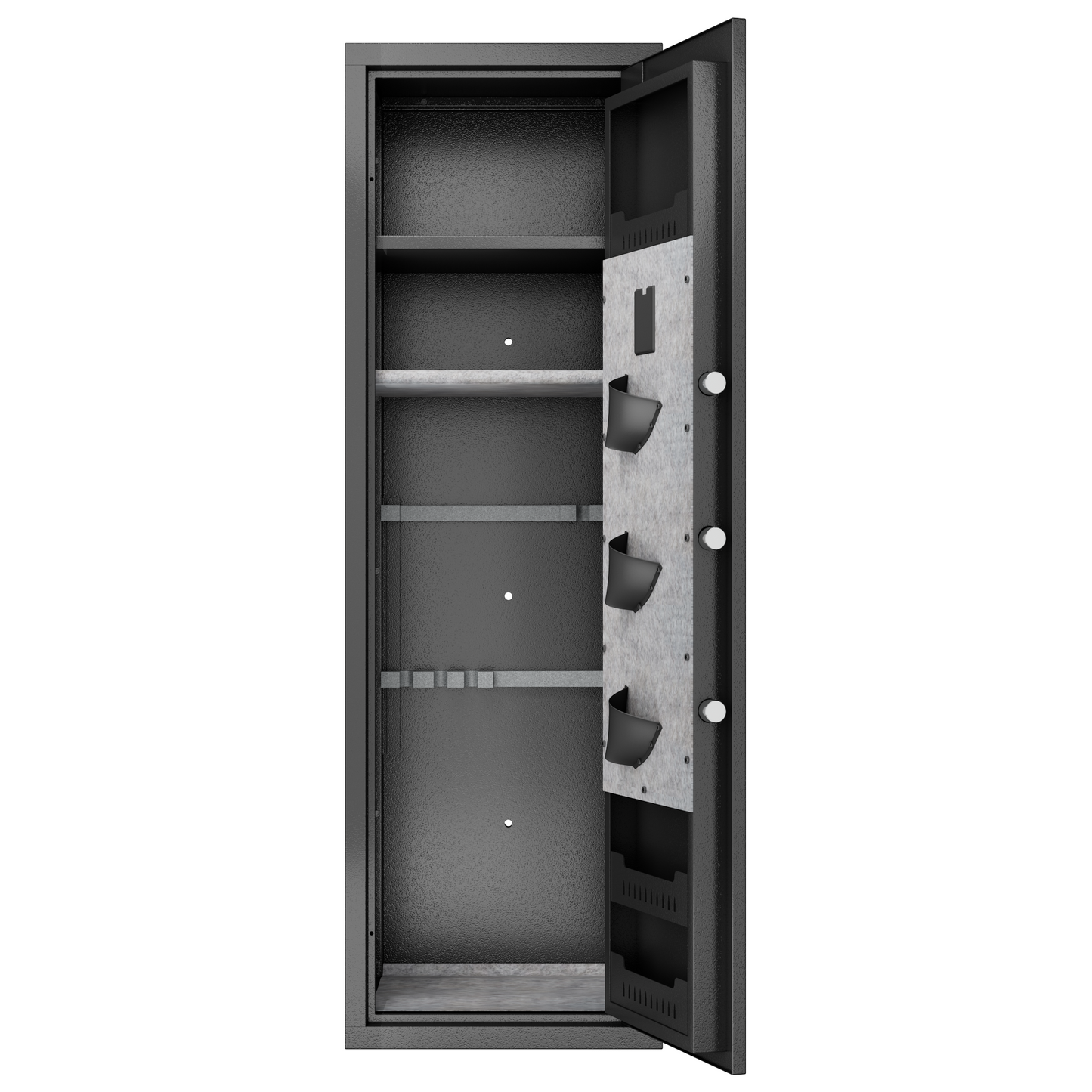 GRANITE Biometric Rifle Safe, Fingerprint Access, Holds 5 Long Guns + 3 Pistols