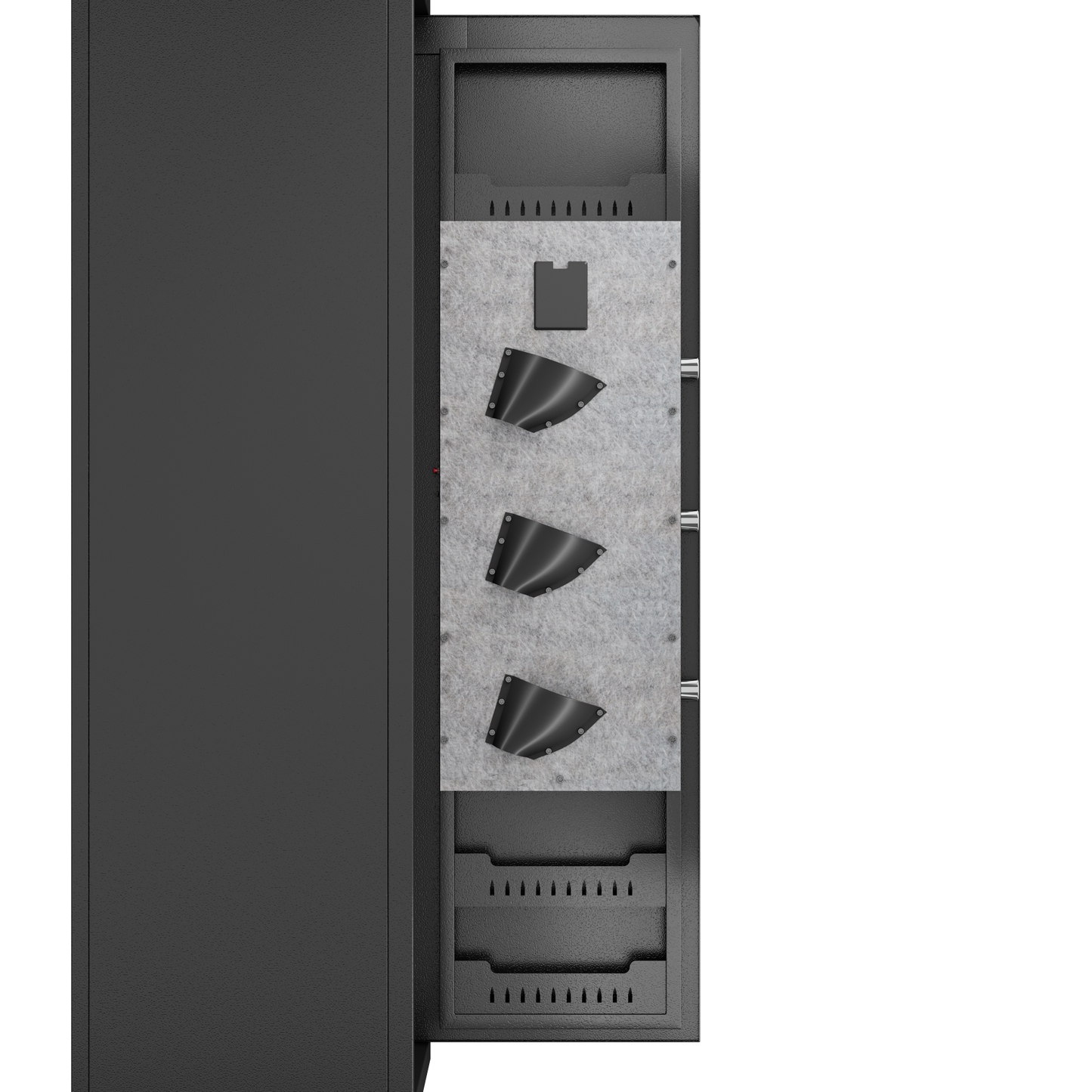 GRANITE Biometric Rifle Safe, Fingerprint Access, Holds 5 Long Guns + 3 Pistols