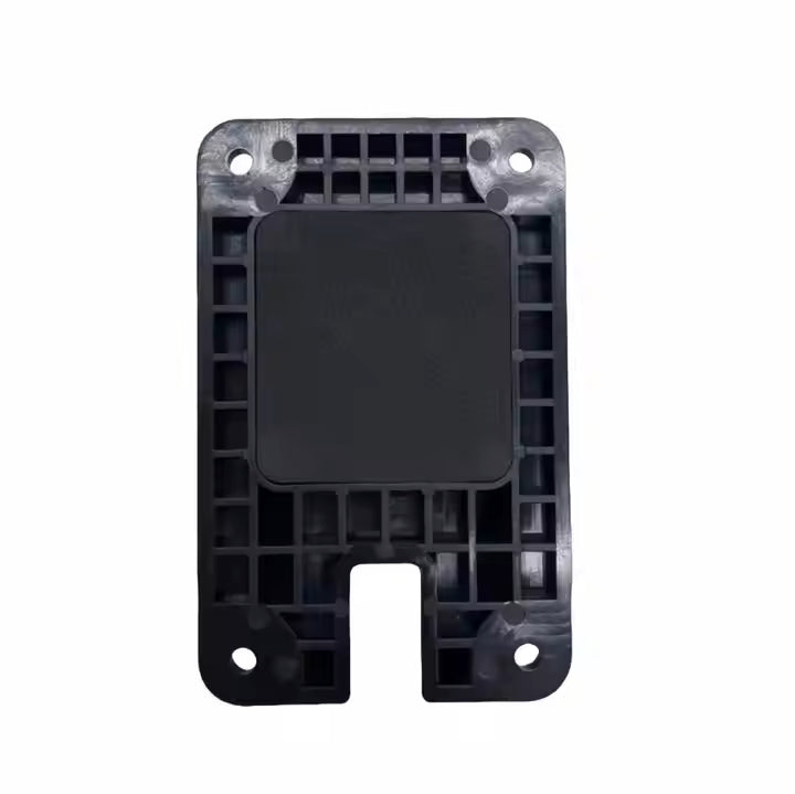 Magnetic handgun mount gun magnet holder, rear view showing the magnet pad and flat mounting surface
