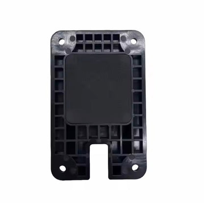 Magnetic handgun mount gun magnet holder, rear view showing the magnet pad and flat mounting surface