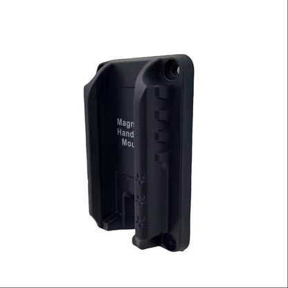 Magnetic handgun mount gun magnet holder, right side three-quarter view showing the mount profile